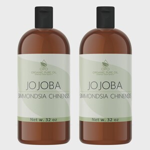 Unrefined Golden Jojoba Oil: Cold Pressed, Non-GMO, Cosmetic Grade Carrier (4oz - 1Gal) -Bulk 64 Fluid ounces