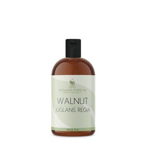 Unrefined Walnut Oil: Cold Pressed, Non-GMO, Cruelty-Free, Skin & Hair Care (8oz)