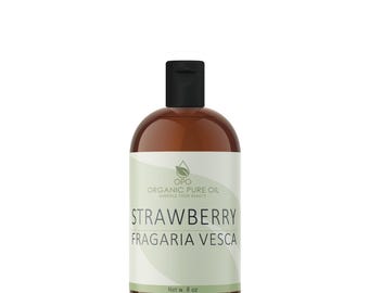 Unrefined Strawberry Seed Oil: Cold Pressed, Cruelty-Free, Skin & Hair (8oz)