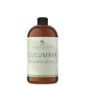 Cucumber Seed Oil - Pure, Unrefined, Cold Pressed, Vegan Non-GMO 16 OZ Wholesale Bulk