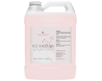 Rice Water Hair Mix Mixture 100% Natural Hair Mix - Perfect for Scalp, Locs, Dreads, Brittle Hair, and Ultimate Softness - 1 Gallon!