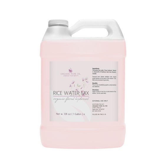 Fermented Rice Water Mix & Sprayer: Scalp Treatment, Locs, Dreads, Softening Hair (8oz - 1Gal) -Bulk