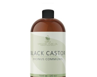 Refined Jamaican Black Castor Oil: Cold Pressed, Salon Quality Carrier Hair & Skincare (4oz - 1Gal)