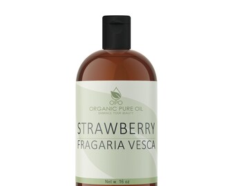 Unrefined Strawberry Seed Oil: Cold Pressed, Cruelty-Free, Natural Skin & Hair Care (16oz)