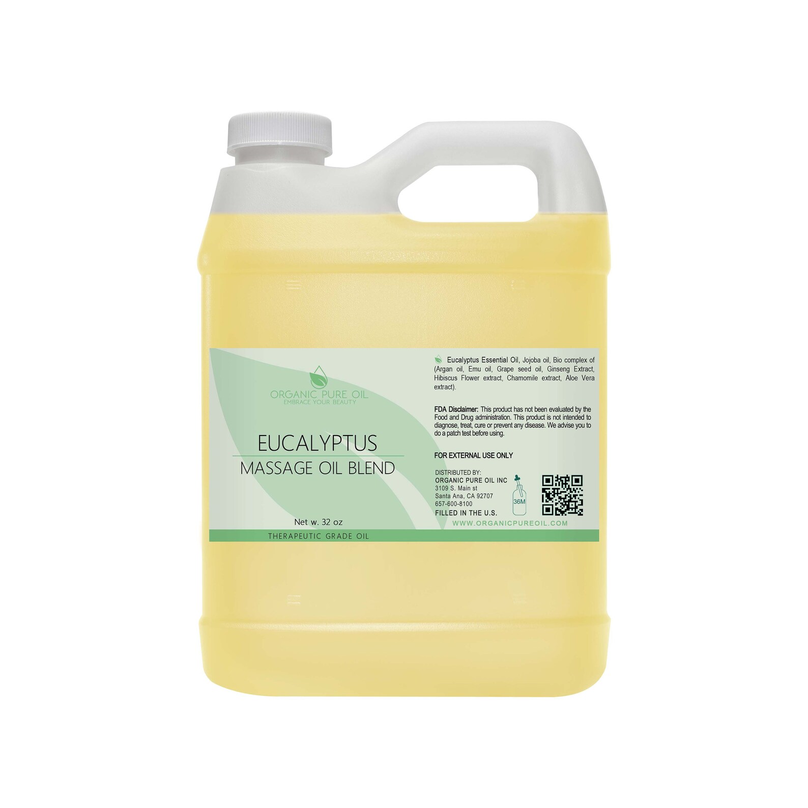 Eucalyptus Massage Oil Blend 32 Oz Nongmo Therapeutic Etsy