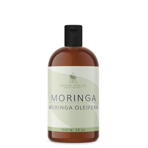 Moringa Oil - Pure Non-GMO Cold Pressed Unrefined Seed Carrier Bulk Wholesale Cosmetic Formulation DIY Soap Cream Butter Lotion 16 oz