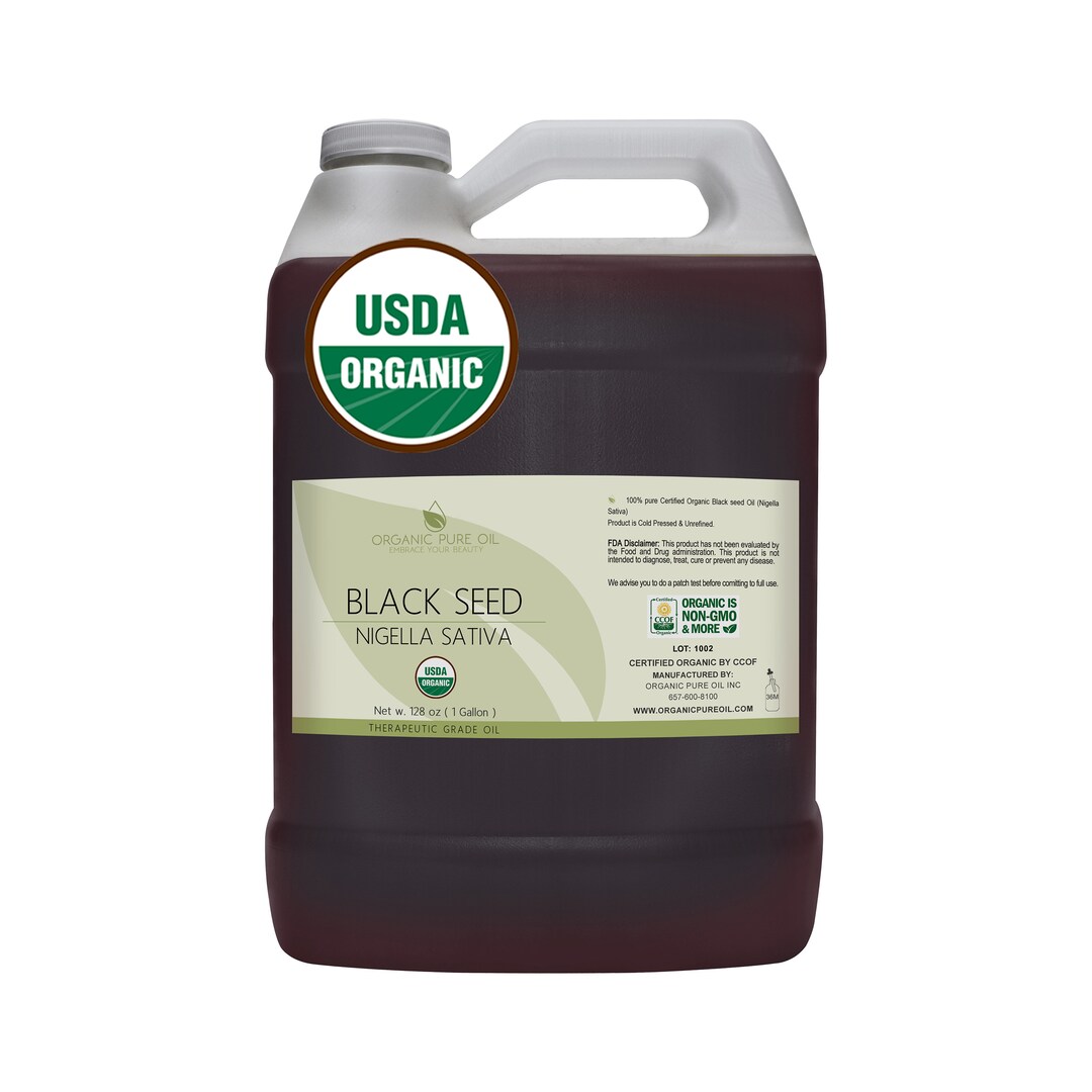 Egyptian Black Seed Oil USDA Certified Organic 100 Pure, Unrefined