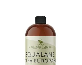 Squalane Oil | Pure Non-GMO Refined Derived from Olives Hair Skin Body Moisturizing Nourishing