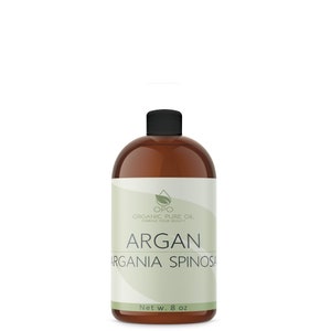 Moroccan Argan Nut Oil - 8 oz - Pure Deodorized Unrefined Hair Growth Conditioning Nourishing Skin Care Carrier Oil for Body Face Skin Nails