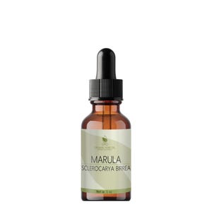 Marula Oil | Pure, Unrefined, Cold Pressed, Non-GMO, Extra Virgin Carrier Oil for Face, Skin, Hair, Body Care - 1 oz Glass & Dropper