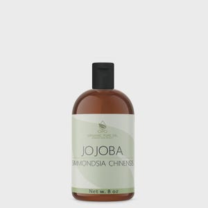 Unrefined Golden Jojoba Oil: Cold Pressed, Non-GMO, Cosmetic Grade Carrier (4oz - 1Gal) -Bulk 8 Fluid ounces