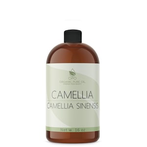 Camellia Seed Oil | Pure, Unrefined, Pint, Non-GMO Bulk Wholesale for Cosmetic, Soaps, Candles, and Creams 16oz
