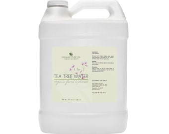 Hydrolat d’eau d’arbre à thé | 100% pur organiquement Source 1 gallon distillé à la vapeur florale hydratante peau du visage corps Toner nettoyant en gros