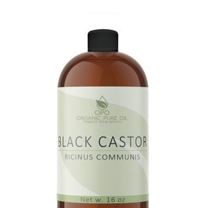 Smoky Jamaican Black Castor Oil - 16 oz Pure Raw Lash Brow Hair Growth Remedy Toasty Bean Nail Cuticle Hydrating