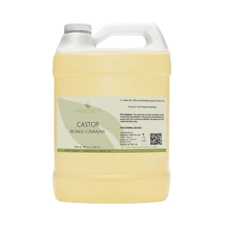 Pure Castor Oil Bulk 100 Pure Refined Unscented NonGMO Etsy