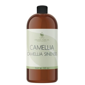 Camellia Seed Oil - Pure, Unrefined, Cold Pressed, Non-GMO 32 OZ Salon Quality Wholesale Bulk Skin