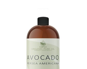 Refined Avocado Oil: Unscented, Vegan Carrier, Natural Skin & Hair Care (8oz)
