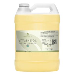 USDA Organic Vitamin E Oil: USDA-Certified, Cruelty-Free, Skin & Hair Care (1oz - 1Gal) -Bulk 128 Fluid ounces