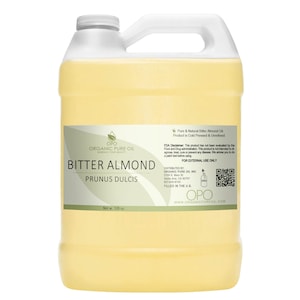 Bitter Almond Oil | Pure Non-GMO Bulk 1 Gal for DIY Cosmetic Formulation Skin Hair Nail Body Care Soap Cream Lotion
