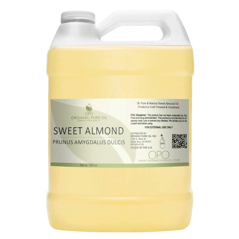 Unrefined Sweet Almond Oil: Hexane-Free, Vegan, Cold Pressed, Carrier DIY Skin & Haircare (4oz - 10Gal) image 12