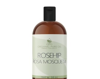Aceite de rosa mosqueta sin refinar: crudo, sin OGM, vegano, fórmula natural para jabón casero (4 oz - 5 galones) - a granel