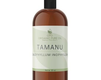 Aceite de nuez de tamanu - Puro, sin refinar, prensado en frío, libre de crueldad animal, sin OMG (4 oz - 5 galones) - Venta al por mayor