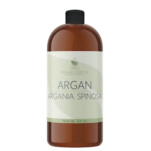 Refined Argan Oil - 32 oz - Pure Cold Pressed Moroccan Nut Oil Unscented Deodorized Natural Bulk