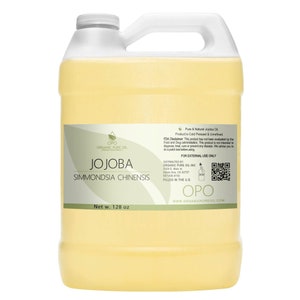 Jojoba Oil - 100% Pure Non GMO refined Cold Pressed Organic Sourced All Natural Bulk Wholesale for Cosmetic Formulation