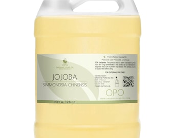 Unrefined Jojoba Oil: Non-GMO, Cold Pressed, Naturally Sourced, Cosmetic Formulation -Bulk