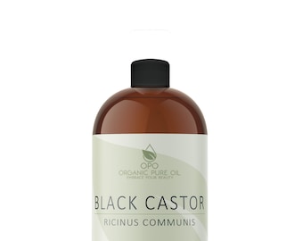 Ongeraffineerde Smoky Jamaican Black Castor Oil: non-GMO, natuurlijke haar- en huidbevochtiger (8oz)