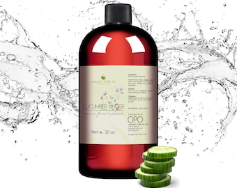 Cucumber Hydrosol: Natural Facial Toner & Cleanser, Steam Distilled Floral Water (8oz - 1Gal) -Wholesale