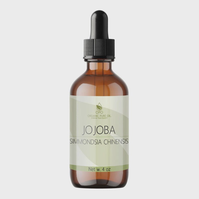 Unrefined Golden Jojoba Oil: Cold Pressed, Non-GMO, Cosmetic Grade Carrier (4oz - 1Gal) -Bulk 4 Fluid ounces