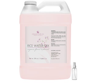 Gefermenteerd rijstwatermengsel + 2 oz en verstuiver: vochtinbrengende huid, haarglans ontklitter (8oz - 1 gal) - Bulk