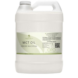 Fractionated Coconut Oil - Pure Fractionated Uncut Undiluted 8 LB 128 oz 1 Gallon Bulk Wholesale Unscented Carrier Oil DIY Skin Care