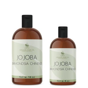 Unrefined Golden Jojoba Oil: Cold Pressed, Non-GMO, Cosmetic Grade Carrier (4oz - 1Gal) -Bulk 24 Fluid ounces