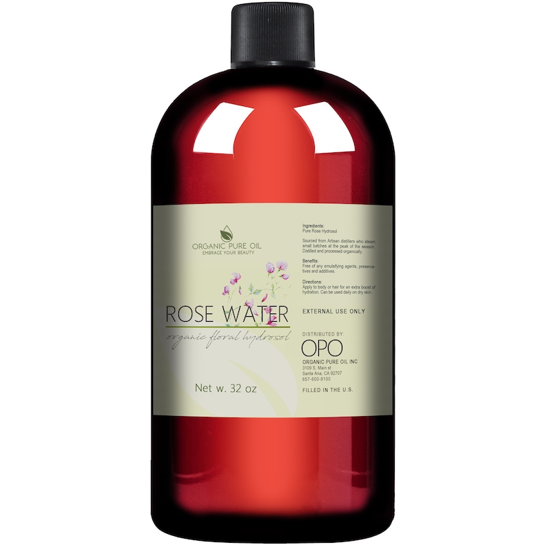Rose Water Hydrosol 100 Natural Pure Organically Sourced Etsy