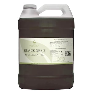 Black Seed Oil - Pure Black Cumin Egyptian Seeds Carrier Oil Bulk Wholesale 1 Gallon for Cosmetics Skin Hair Care