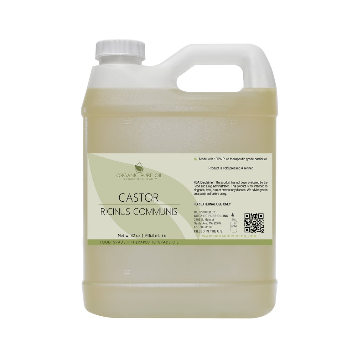 Castor Bean Oil 100 Pure Refined Cold Pressed Etsy