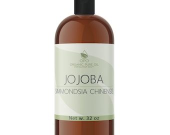 Unrefined Golden Jojoba Oil: Non-GMO, Cold Pressed Carrier (4oz - 1Gal) -Bulk