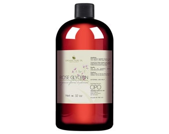 Rose Glycerin Mix Facial Toner & Moisturizer: Witch Hazel, Aloe Vera, VitaminC (8oz - 1Gal) -Bulk