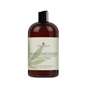 Hemp Seed Oil Conditioner 16 OZ | Natural Paraben & Sulfate-Free Deep Moisturizing Hair Repair Perfect for all Hair Types Cruelty-Free Vegan
