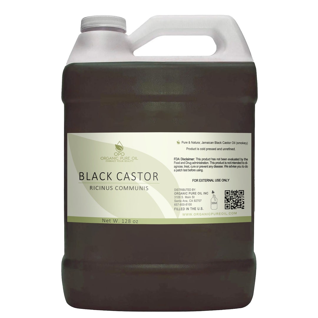 Unrefined Smokey Jamaican Black Castor Oil: Hexane-free, Cold Pressed, Hair  Growth & Skincare (1gal) -bulk