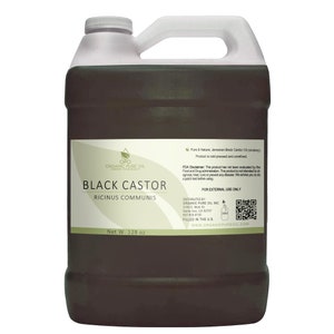 Smokey Jamaican Black Castor Oil | Pure Unrefined Cold Pressed Hair Nail Skin Lash Growth Hexane-free Non-GMO Wholesale Bulk 1 GALLON