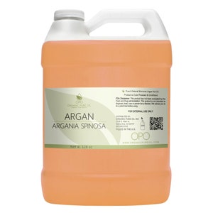 Moroccan Argan Nut Oil | Pure Unrefined Cold Pressed Non-GMO Bulk Wholesale Gallon Skin Hair Nail Facial Care