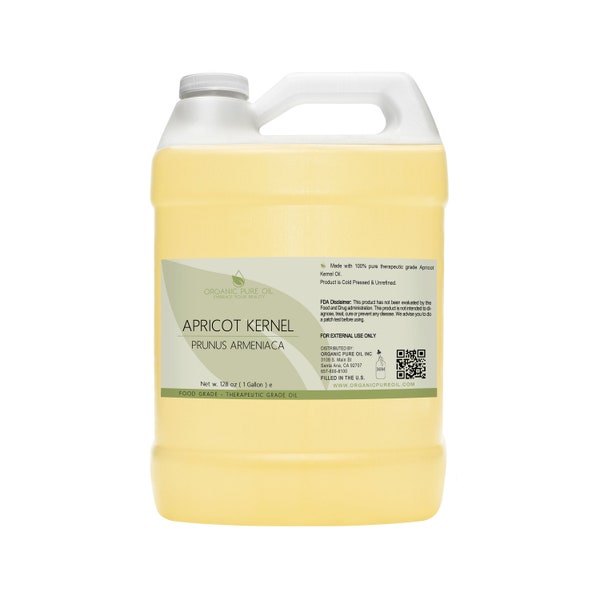 Apricot Kernel Oil | 100% Pure Organically Sourced Unrefined Hexane-Free Non-GMO Cold Pressed Bulk Wholesale Cosmetic Formulation Cream Soap