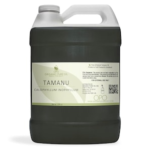 Tamanu Oil - Pure, Unrefined, Cold Pressed, Foraha, Uncut, Unprocessed Non GMO Tamanu Nut Carrier Oil Bulk Wholesale 1 Gallon 128 oz