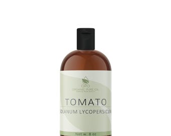 Aceite de semilla de tomate sin refinar: prensado en frío, vegano, sin OMG, natural para el cuidado de la piel y el cabello (226 g)