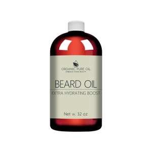 Unscented Beard Oil Conditioner - 100% Organic Sourced All Natural Facial Hair Mustache Lash Brow Conditioning Growth Vegan Formula Non GMO