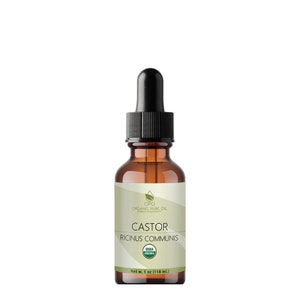 Certified Organic Castor Oil - 100% Pure Refined USDA Certified Cold Pressed Non-GMO for Skin Hair Nail Body Facial Eyelash Growth Natural