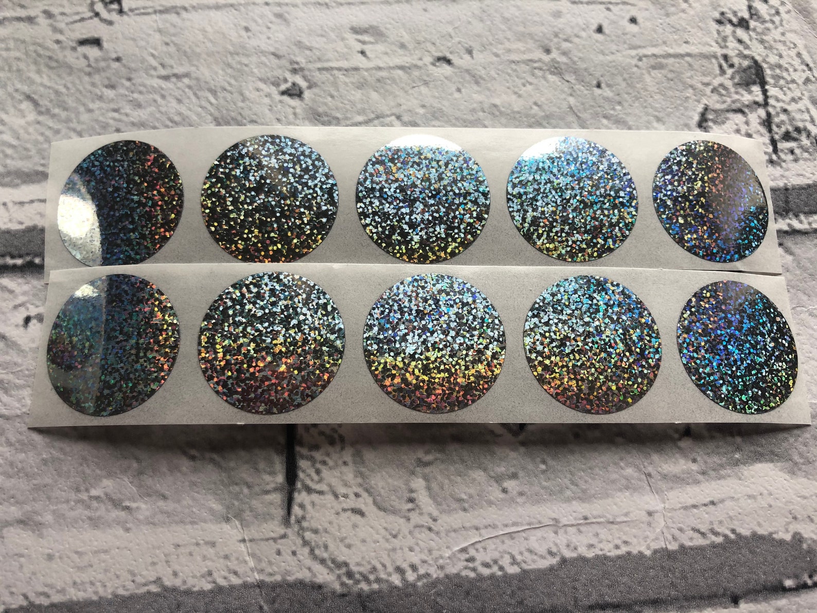 Silver Glitter Holographic Scratch off Stickers Prize Thank Etsy UK